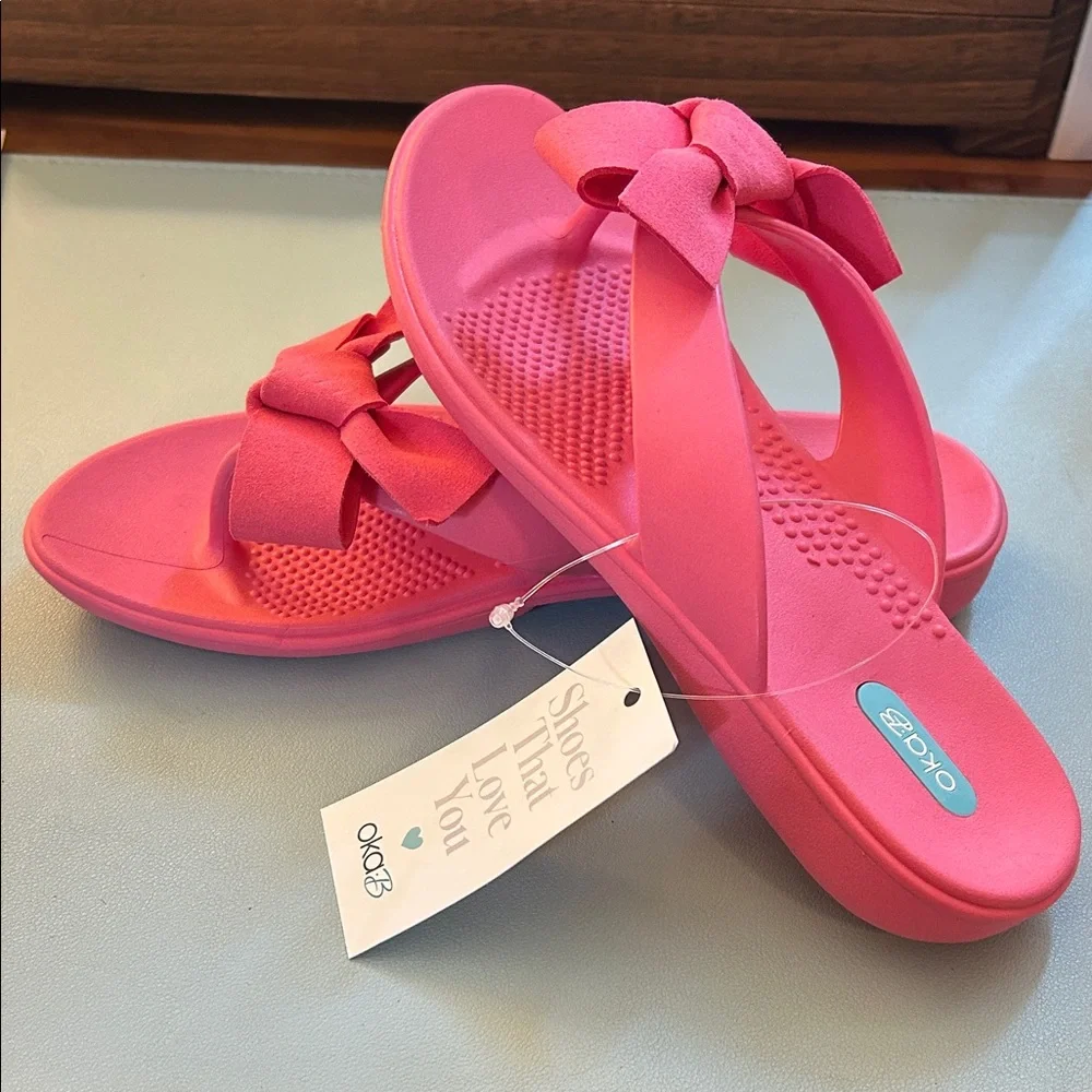 Oka B - Pink Women's Slide Sandals - Picture 2 of 5